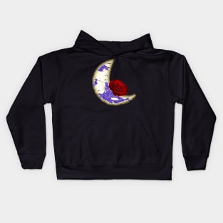 The moon and the rose Kids Hoodie